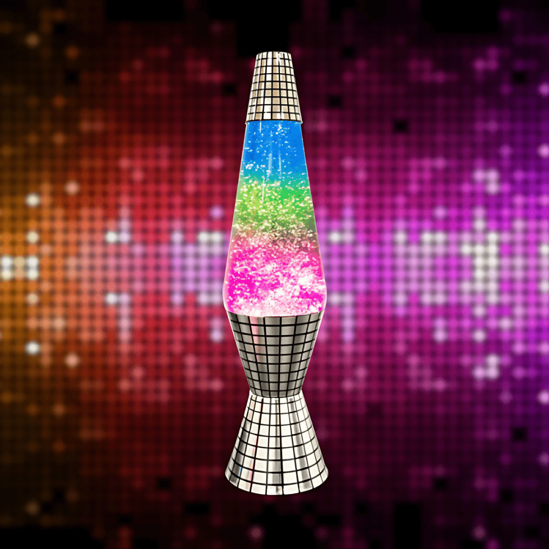 Green Earth Lighting Australia Lava Lamp Lava Lamp Diamond Motion Disco Mirror Glitter - 37cm KLS-DGL/DM