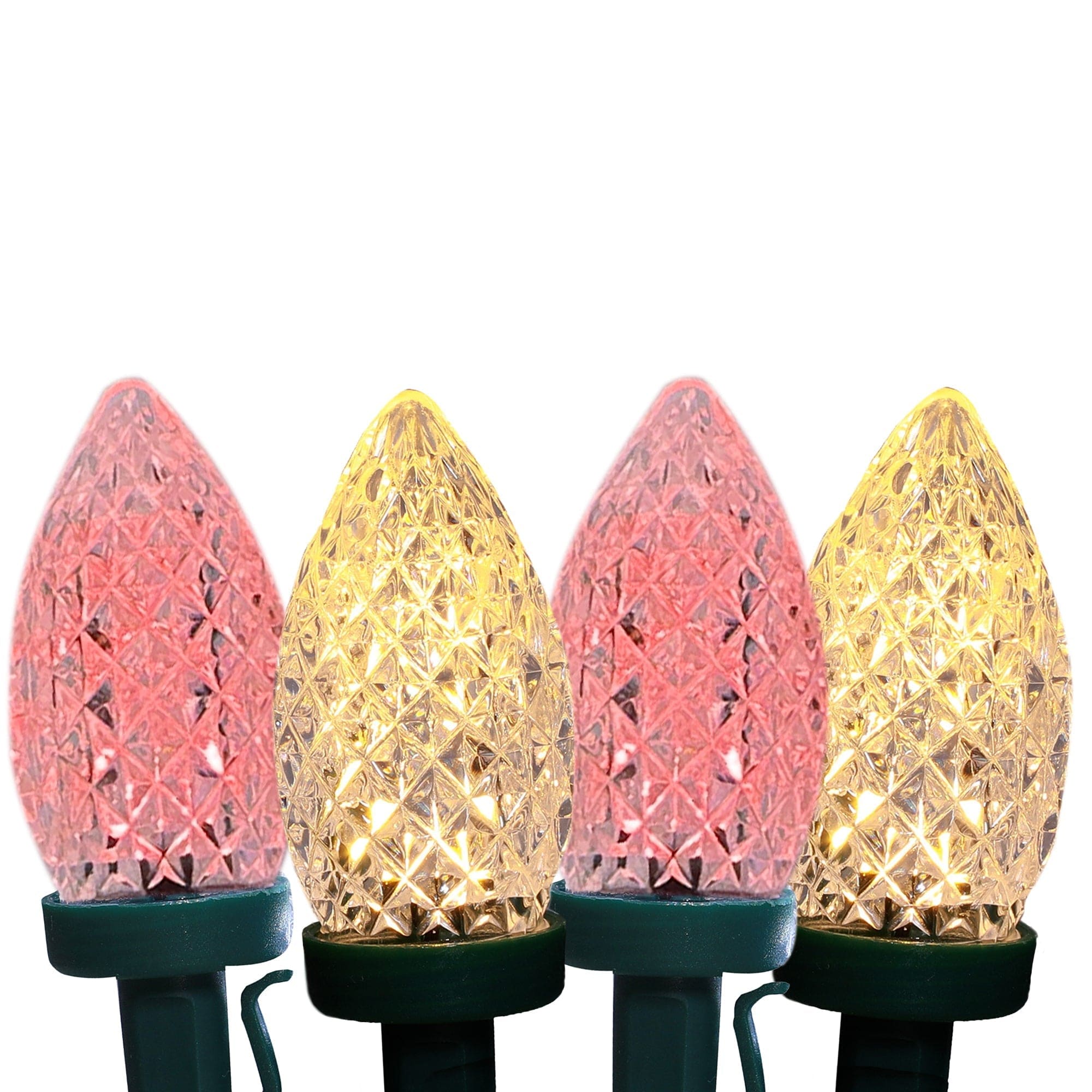 Lexi Lighting Warm White C9 Pinecone 50 LEDs Connectable String Light - 7 Colour Options