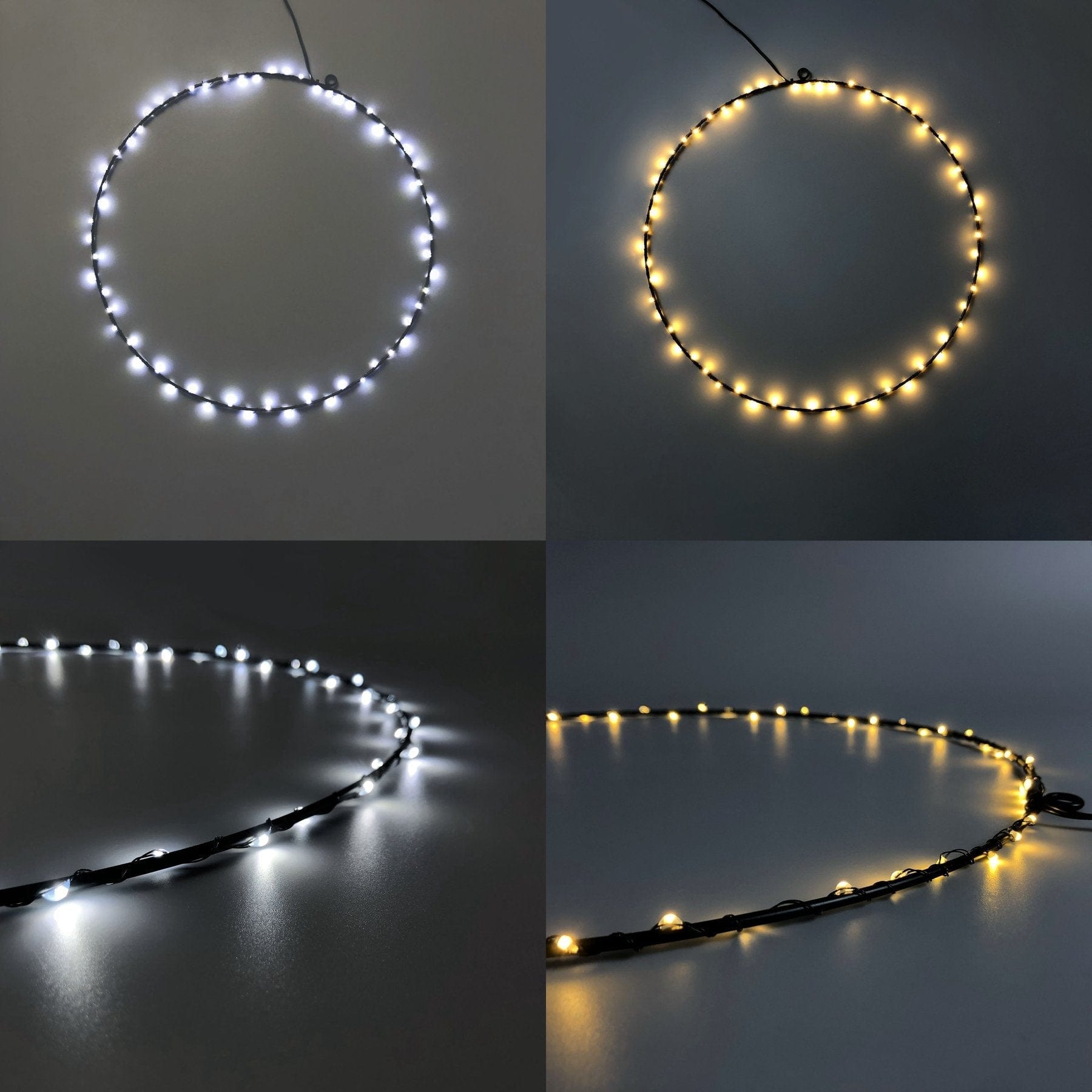 Lexi Lighting Christmas Ceiling&Wall Decoration 40cm Hanging Ring with Dual Colour LED - 2 Size Options MIC002S