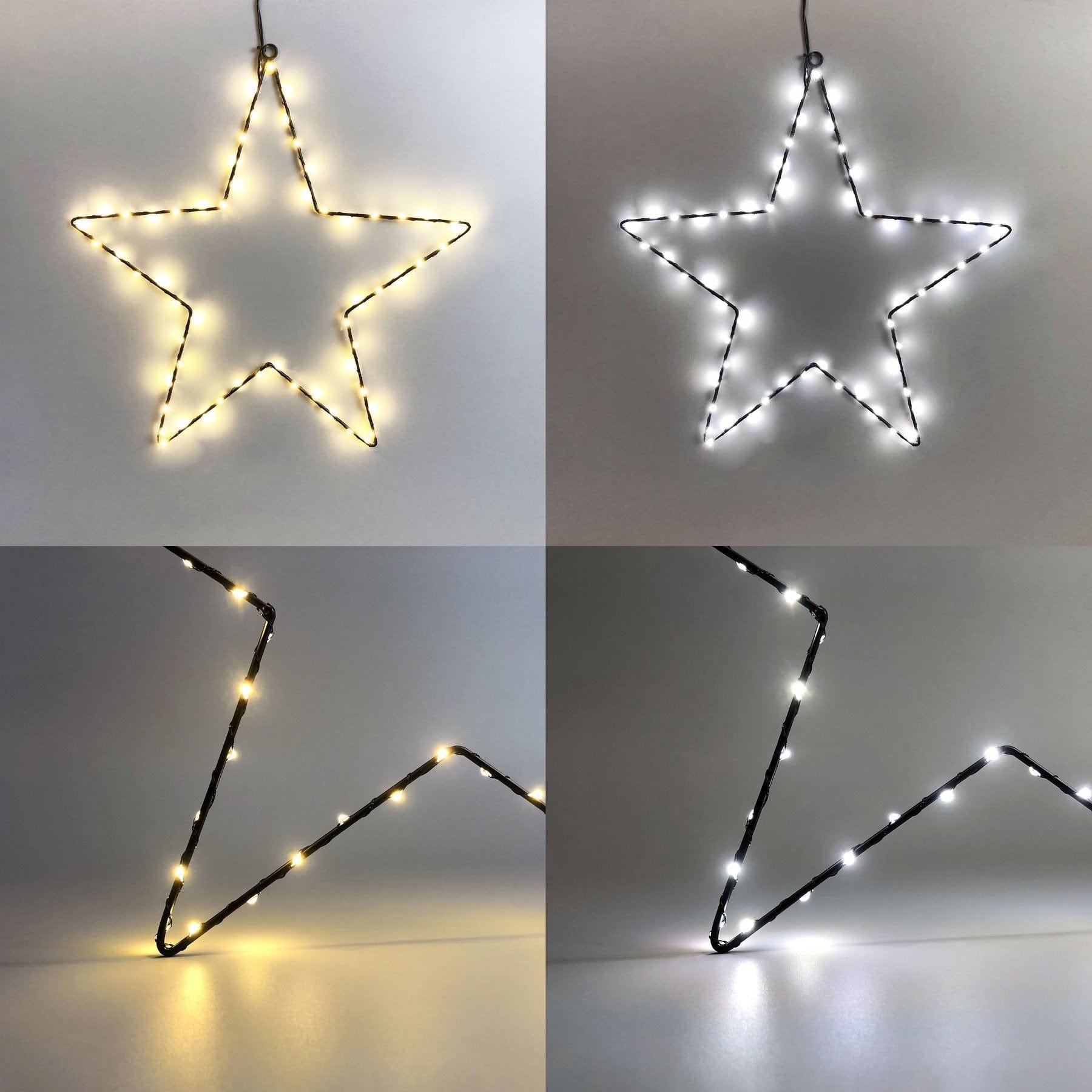 Lexi Lighting Christmas Ceiling&Wall Decoration 40cm Hanging Star with Dual Color LED - 2 Size Options MIC001S