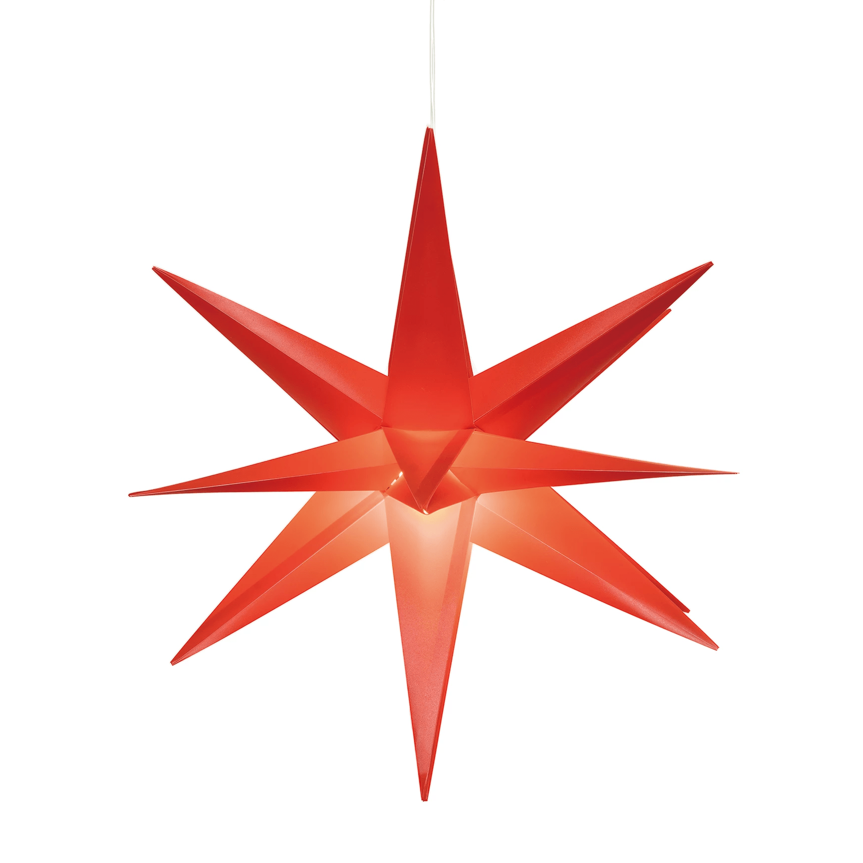 Lexi Lighting Christmas Ceiling&Wall Decoration Red Starburst Hanging Light - 2 Colour Options LL001020R