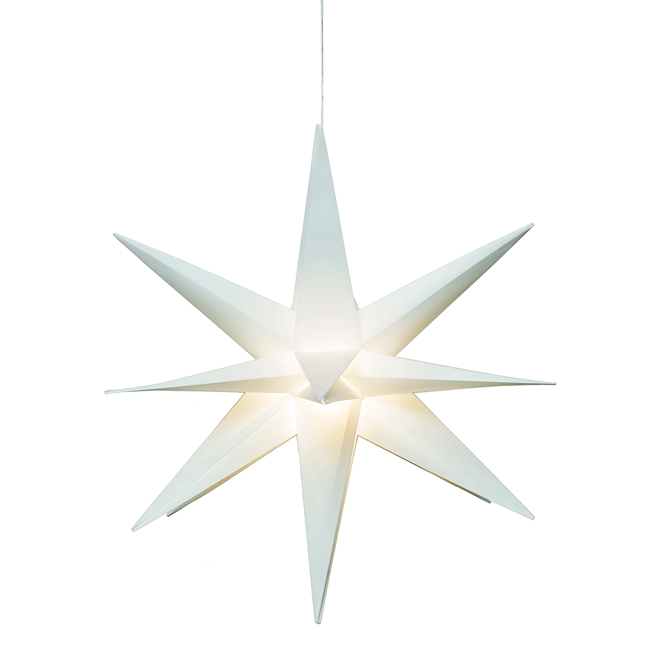 Lexi Lighting Christmas Ceiling&Wall Decoration White Starburst Hanging Light - 2 Colour Options LL001020W