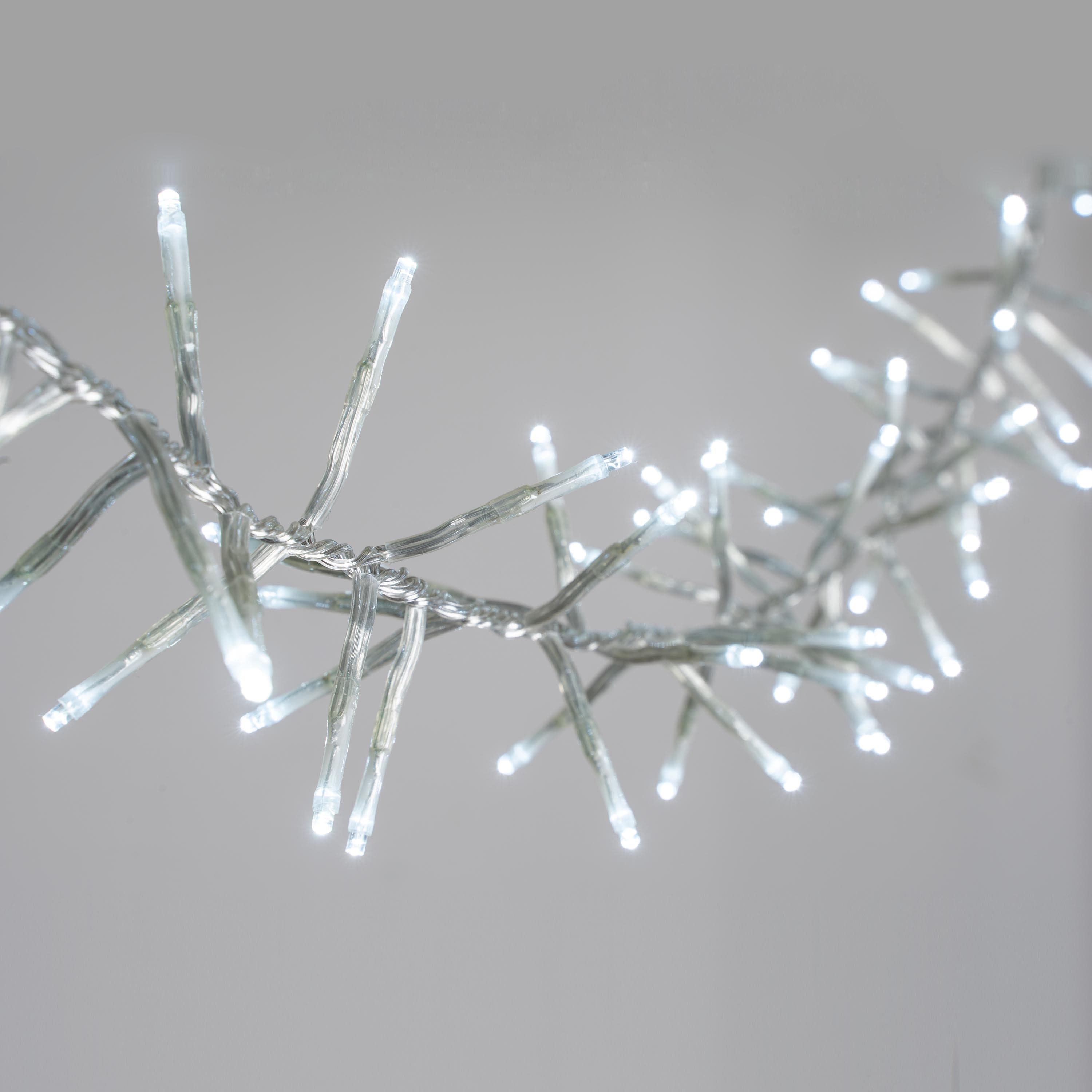 Lexi Lighting Cluster Light White 720 LED Cluster Light With Clear Cable -3 Colour Options