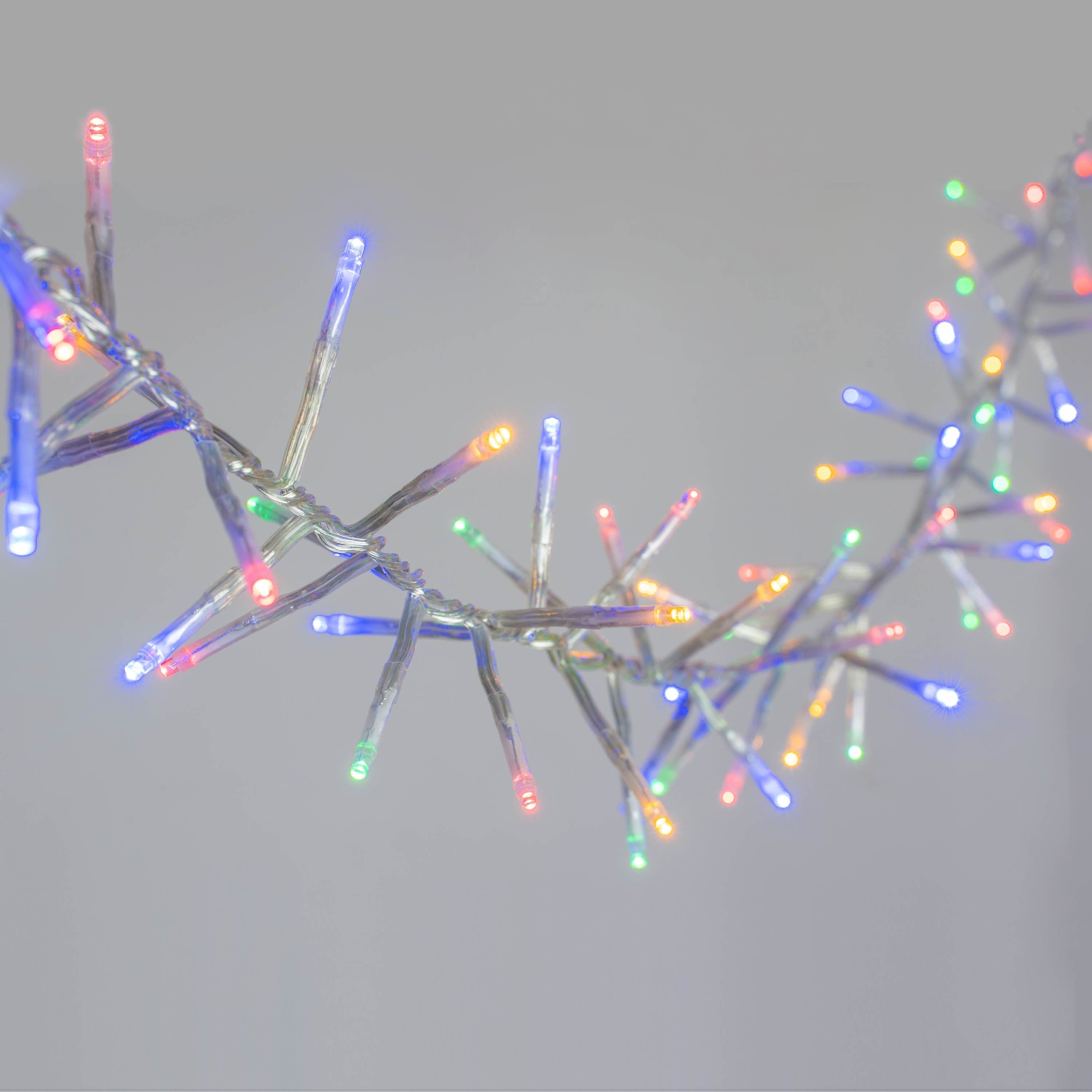 Lexi Lighting Cluster Light Muticolour 720 LED Cluster Light With Clear Cable -3 Colour Options