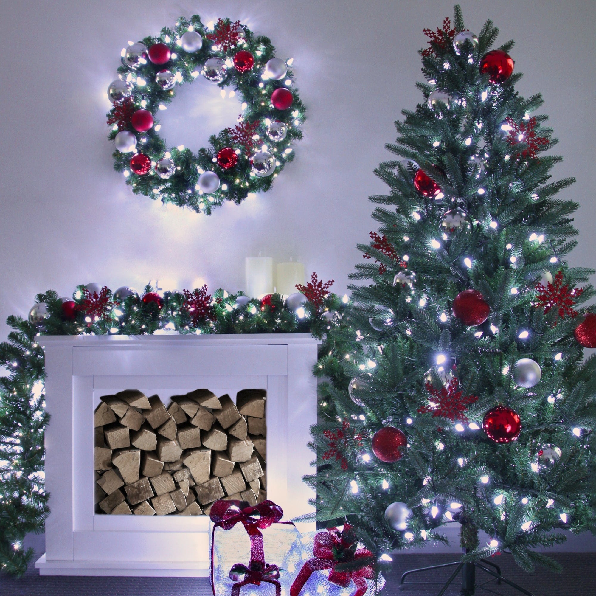 Lexi Lighting String Light White C6 Pinecone 200 LEDs Connectable String Lights - 3 Colour Options