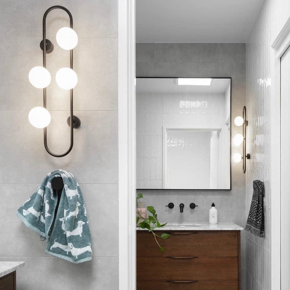 Lighting Creations Wall Light Bach Large Matte Black Wall Light BACHBL