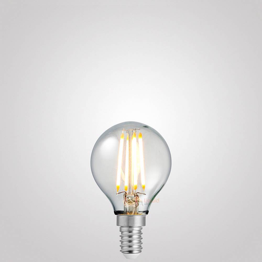 LiquidLEDs Lighting Fancy Round 4W 12 Volt Fancy Round Dimmable LED Light Bulb (E14) F414-G45-C-12V