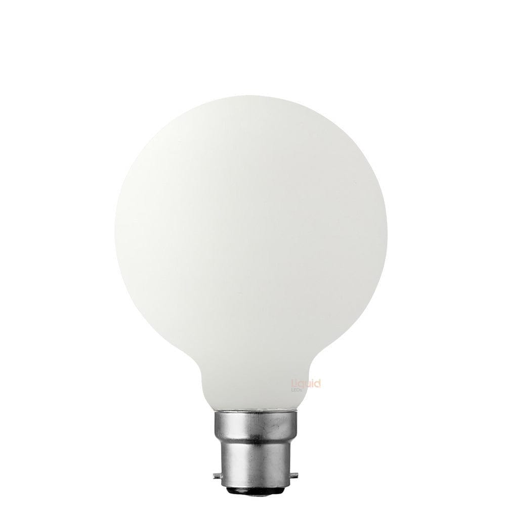 LiquidLEDs Lighting Globe Bulbs 12W G95 Matte White Dimmable LED Globe (B22) in Warm White F1222-G95-P-30K