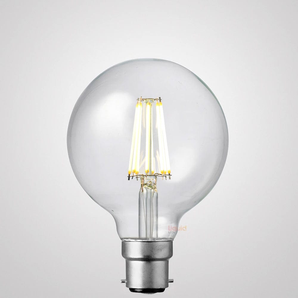 LiquidLEDs Lighting Globe Bulbs 14W G95 Clear Dimmable LED Globe (B22) in Natural White F1422-G95-C-40K