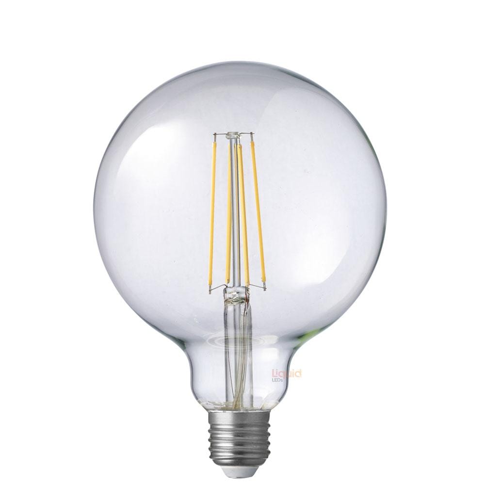 LiquidLEDs Lighting Globe Bulbs 8W G125 Dimmable LED Light Globe (E27) in Natural White F827-G125-C-40K