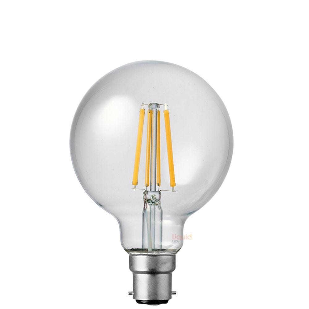 LiquidLEDs Lighting Globe Bulbs 8W G95 Dimmable LED Bulb (B22) in Natural White F822-G95-C-40K