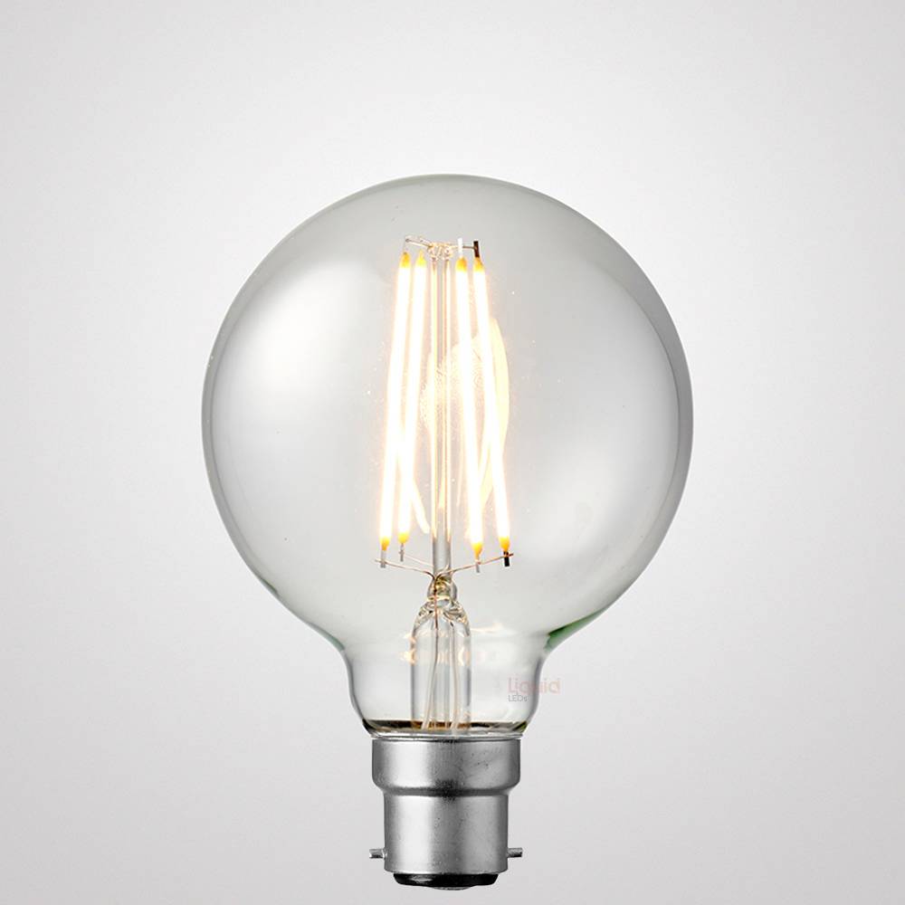 LiquidLEDs Lighting Globe Bulbs 8W G95 Dimmable LED Bulb (B22) in Warm White F822-G95-C-27K