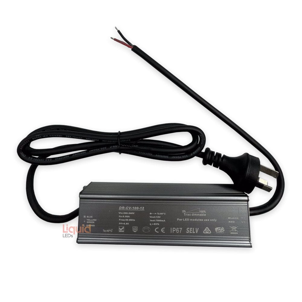 LiquidLEDs Lighting LED Driver 12 Volt DC 100W Dimmable Constant Voltage LED Driver DR-CV-100