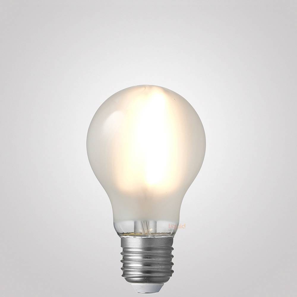 LiquidLEDs Lighting LED Light Bulbs 6W 12-24 Volt DC/AC GLS Dimmable LED Light Bulb (E27) Frosted F627-A60-F-12V