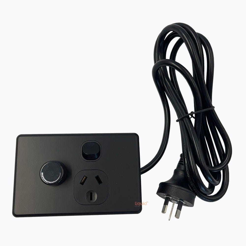 LiquidLEDs Lighting Lighting Black Plug-In Dimmer DIM400VA-SB