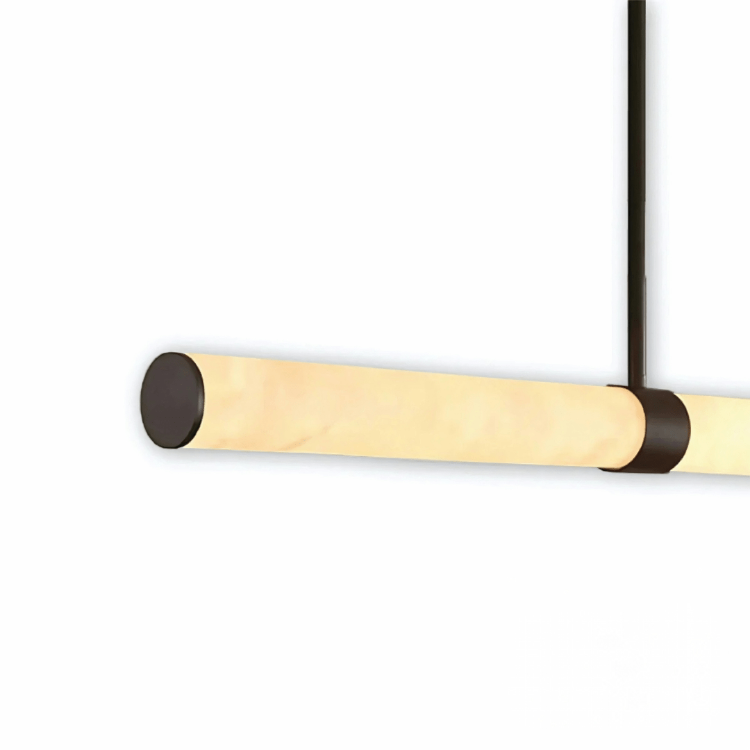 Green Earth Lighting Australia Pendant Light MADISON Black 1500 Spanish Marble 40W Tri-Colour LED Pendant GE9026/BL