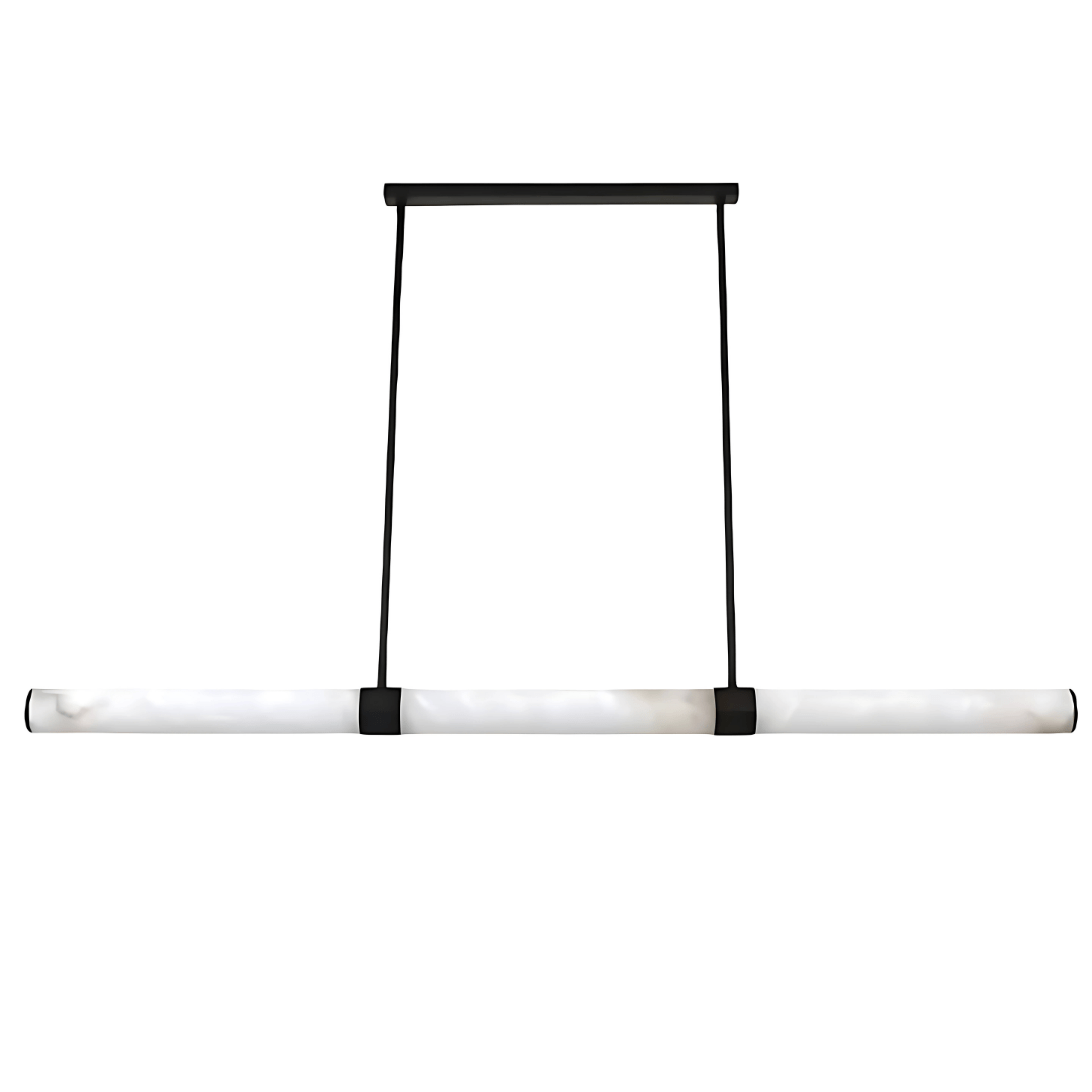 Green Earth Lighting Australia Pendant Light MADISON Black 1500 Spanish Marble 40W Tri-Colour LED Pendant GE9026/BL