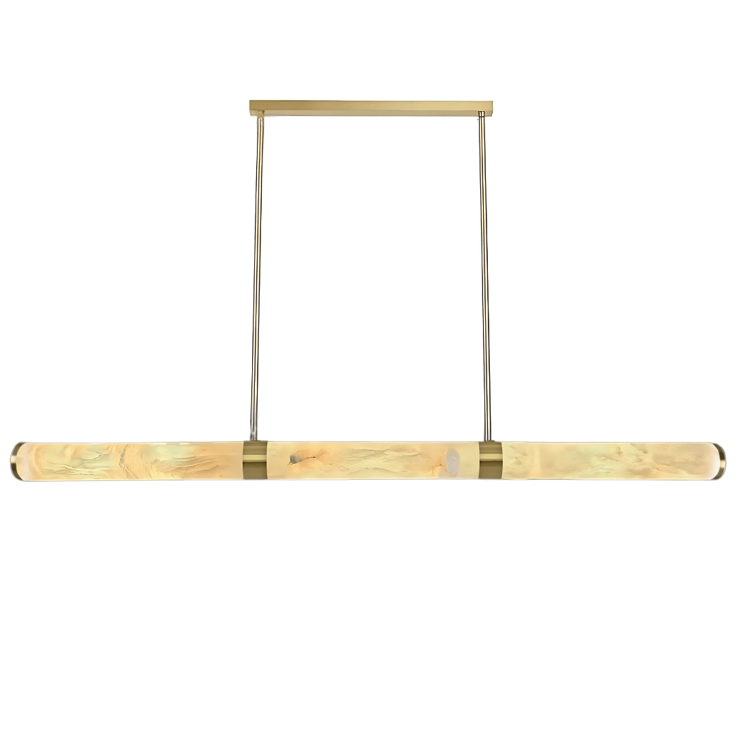Green Earth Lighting Australia Pendant Light MADISON Brass 1500 Spanish Marble 40W Tri-Colour LED Pendant GE9026/BR
