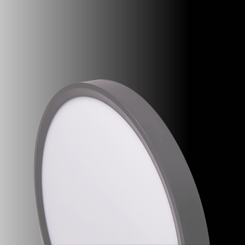 Green Earth Lighting Australia Oyster light DELGADŌ 32W BLACK TRI-COLOUR DIMMABLE ULTRA THIN OYSTER DELGADŌ32B