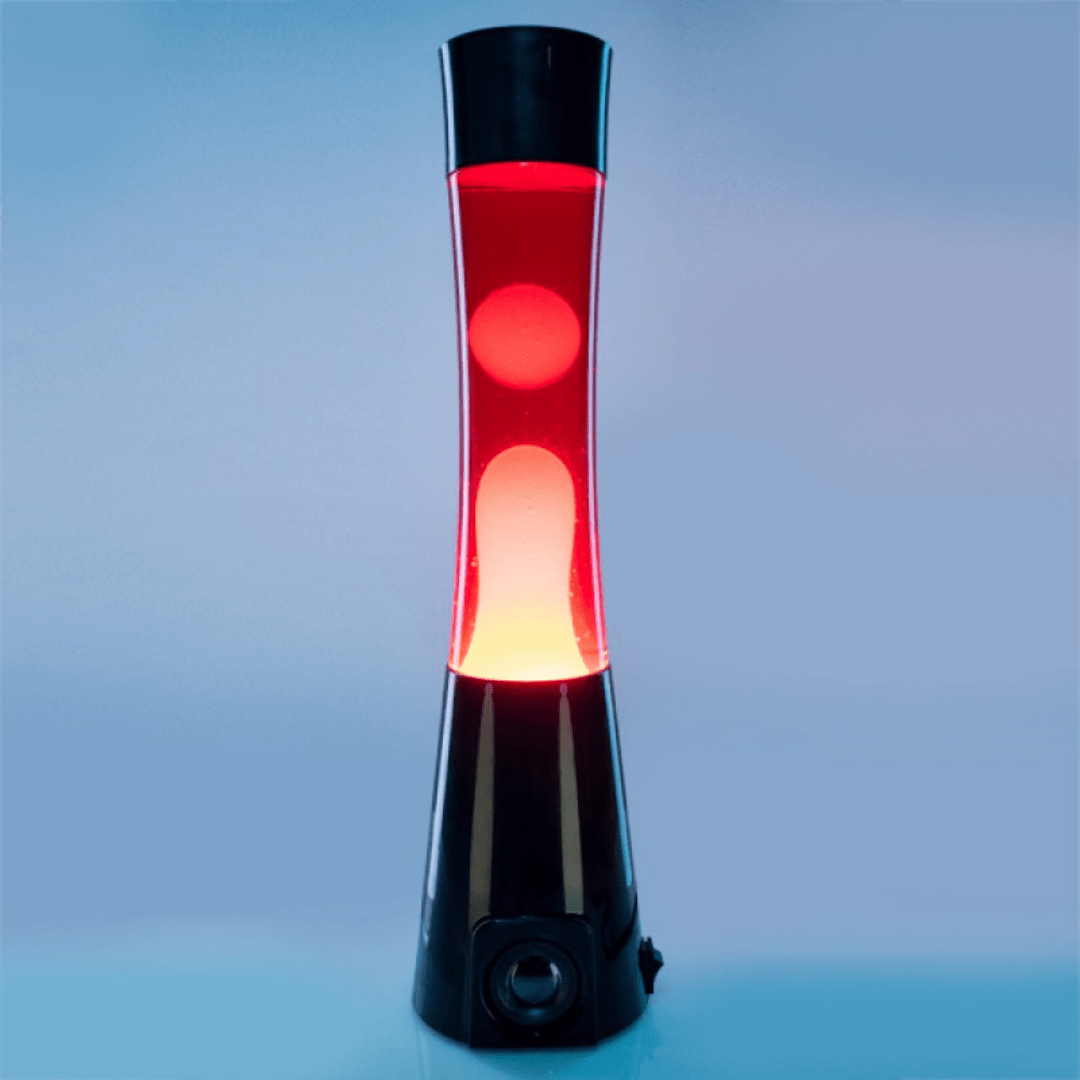 MDI Lava Lamp Black/Red/Yellow Motion Lamp Bluetooth Speaker KLS-MLS/BRY