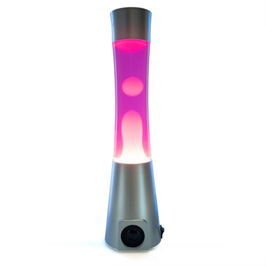 MDI Lava Lamp Silver/Pink/White Motion Lamp Bluetooth Speaker KLS-MLS/SPW