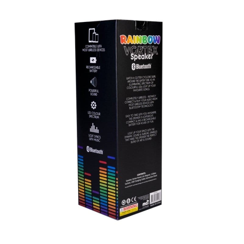 MDI Rainbow Glitter Vortex Speaker RS-RVS