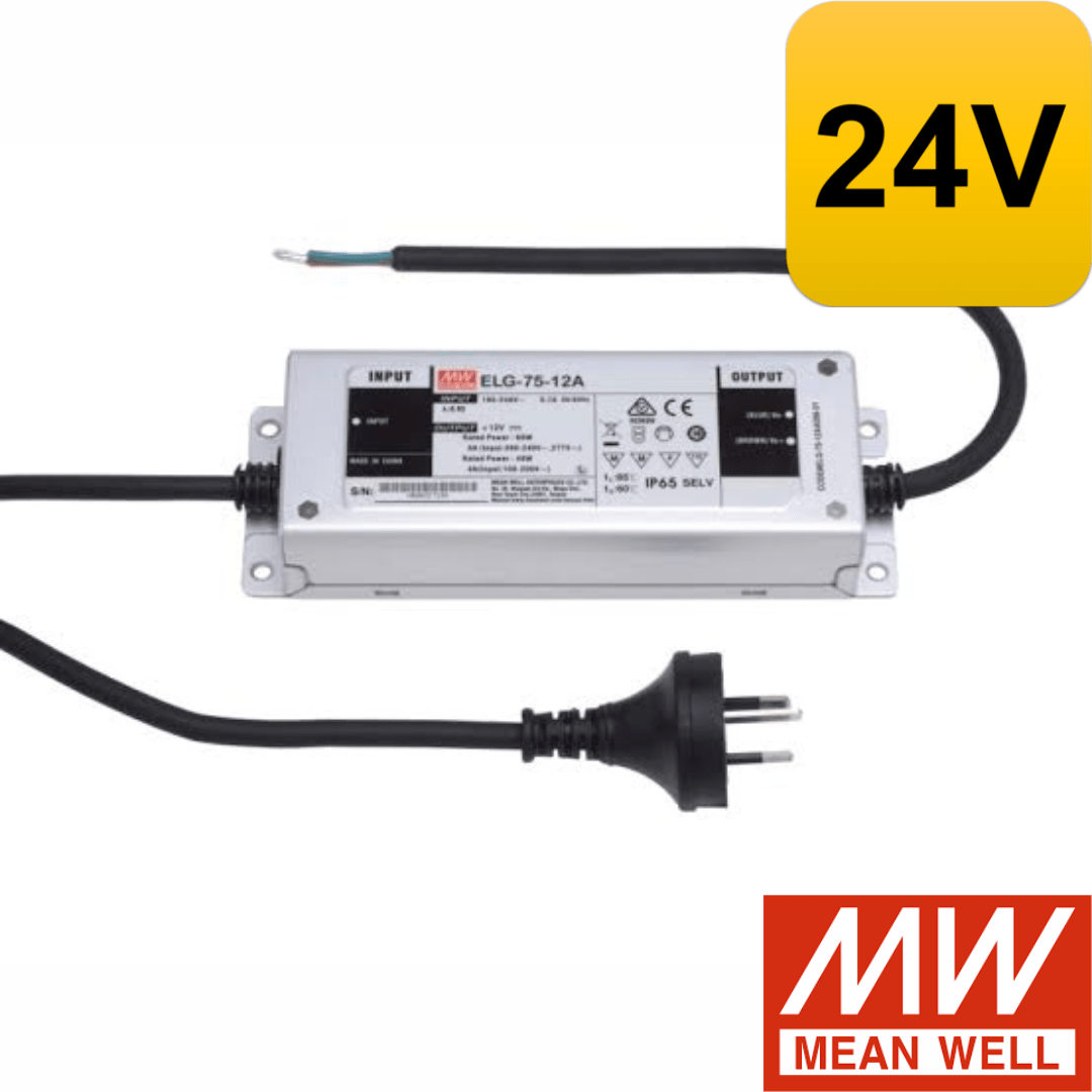 Meanwell Led Driver 24Vdc 24V 60W IP67 Constant Voltage LED DRIVER | MEAN WELL XLG-75 XLG-75-24