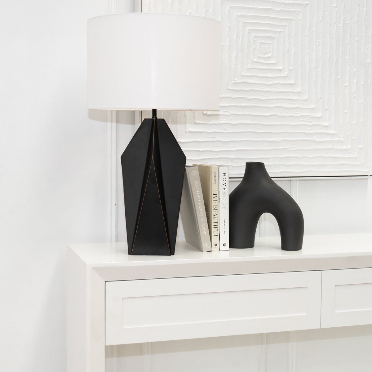Green Earth Lighting Australia Table Lamp Nagano Table Lamp - Black 12426