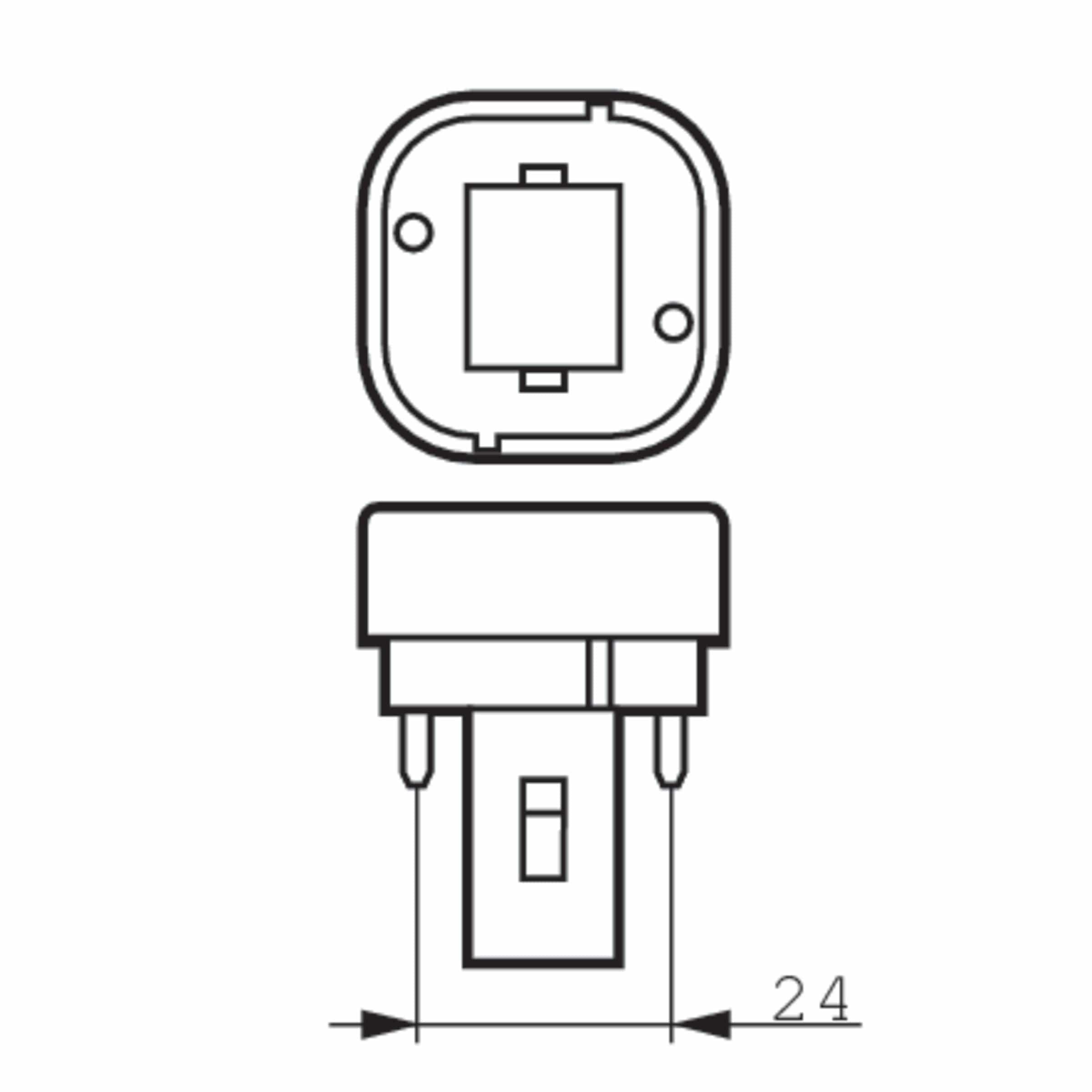 Philips CFL Globes PLC 18W G24d-2 Fluorescent Globe 2 Pin