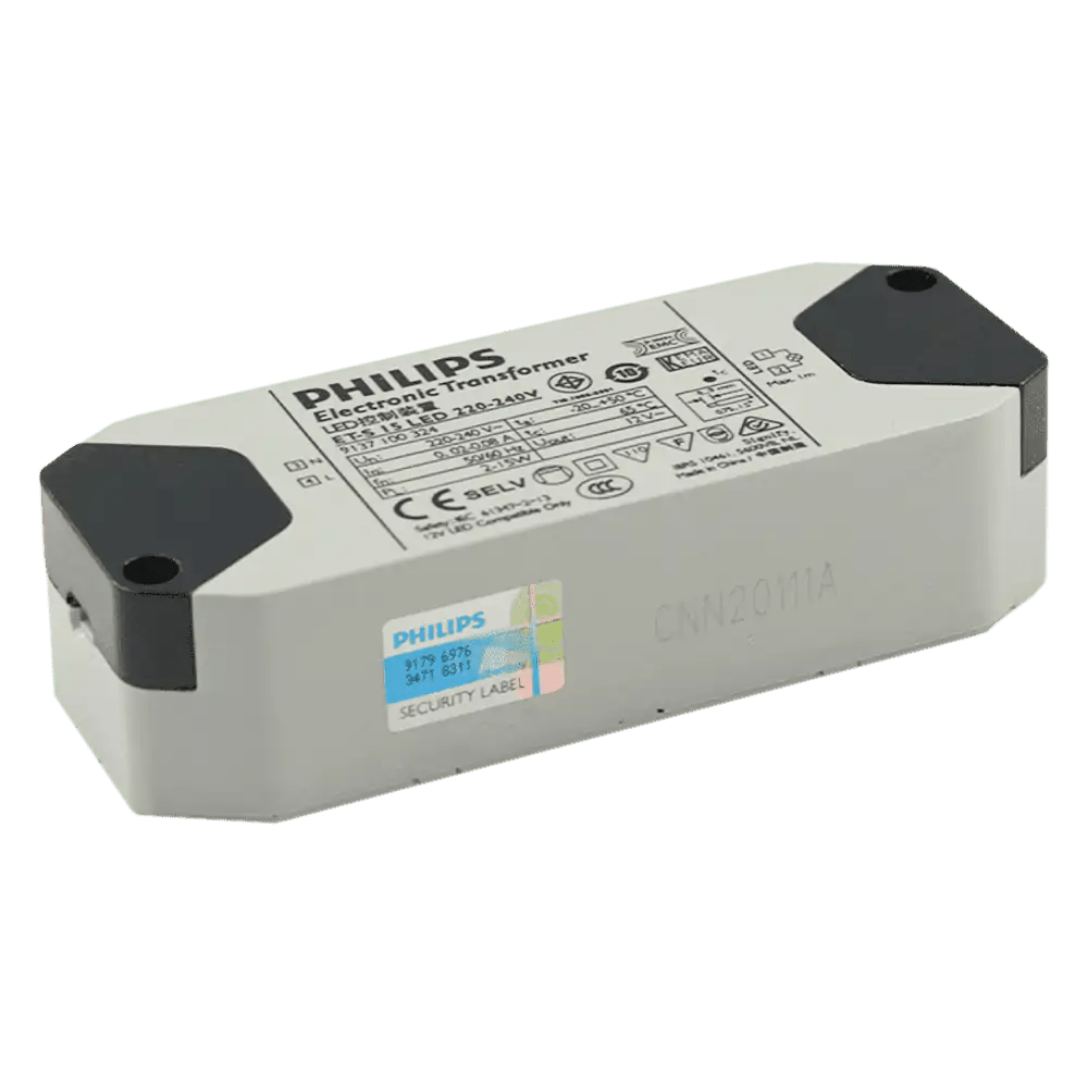 Philips Transformer Philips Dimmable Electronic Transformer for use with 12V MR16 LED (ET-S 15) ETS15