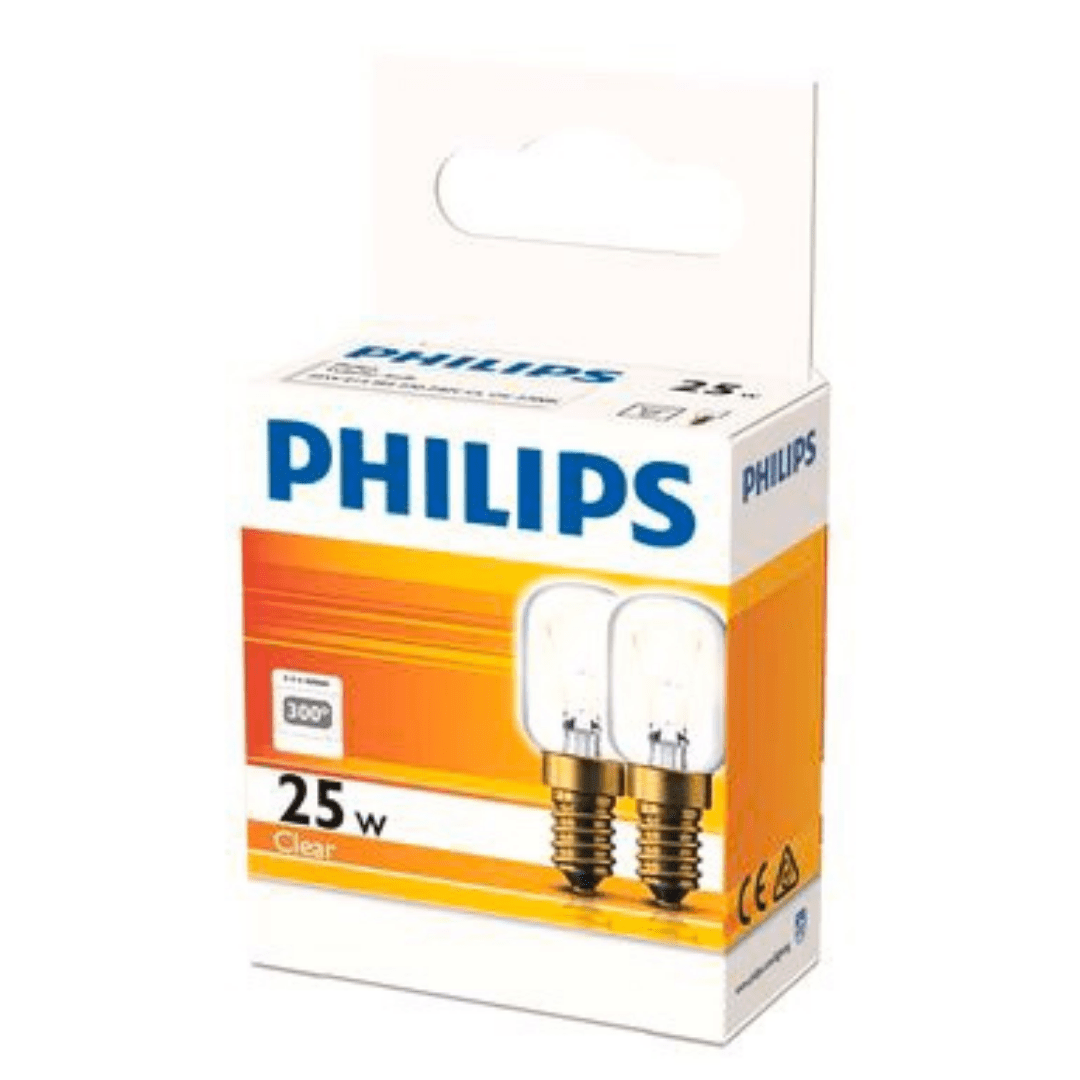 Philips Legacy 25W E14 300° Mini Oven Pilot Incandescent - Twin Pack 25WOVENTWIN
