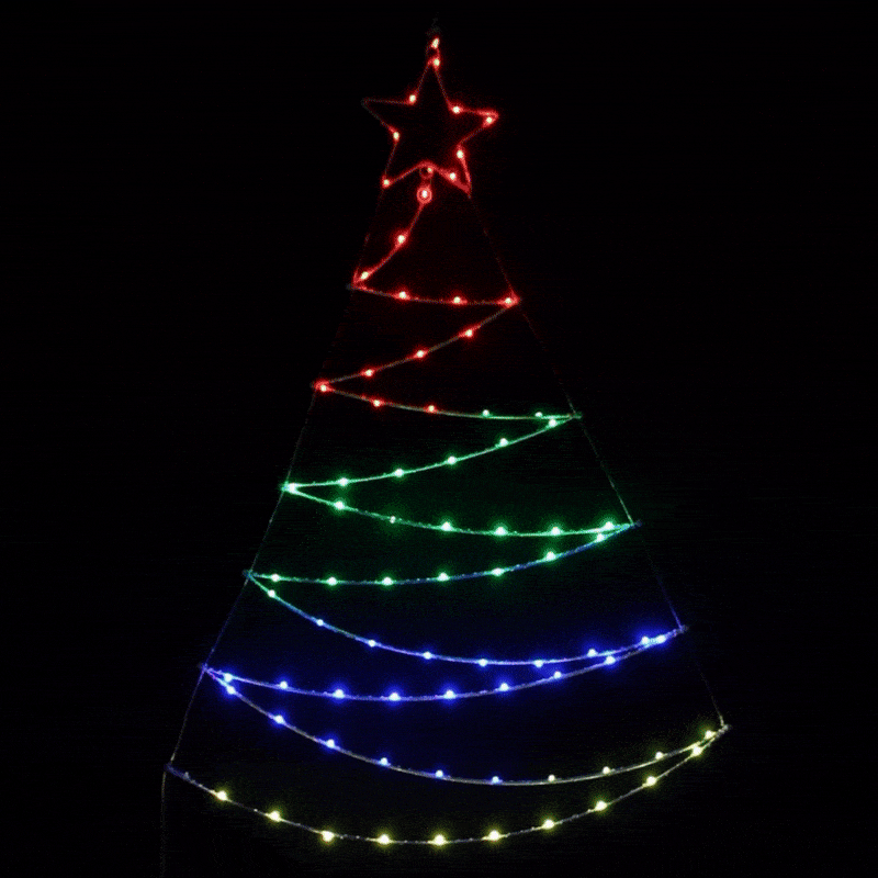 Promo Christmas Ceiling&Wall Decoration RGB Christmas Tree Light LLR001-P