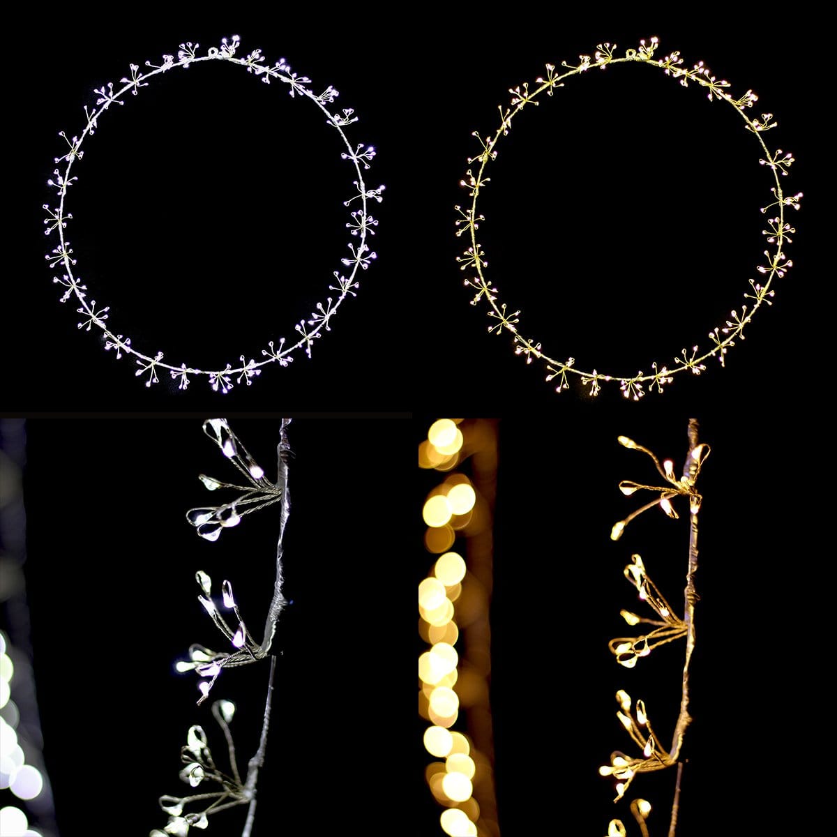 Promo Christmas Ceiling&Wall Decoration Starburst Ring Christmas Display Wall Light - Dual Colour MIC004-P