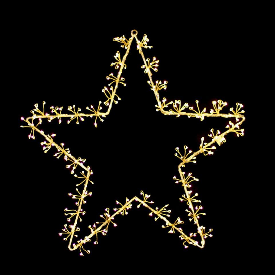 Promo Christmas Ceiling&Wall Decoration Starburst Star Christmas Display Wall Light - Dual Colour MIC005-P