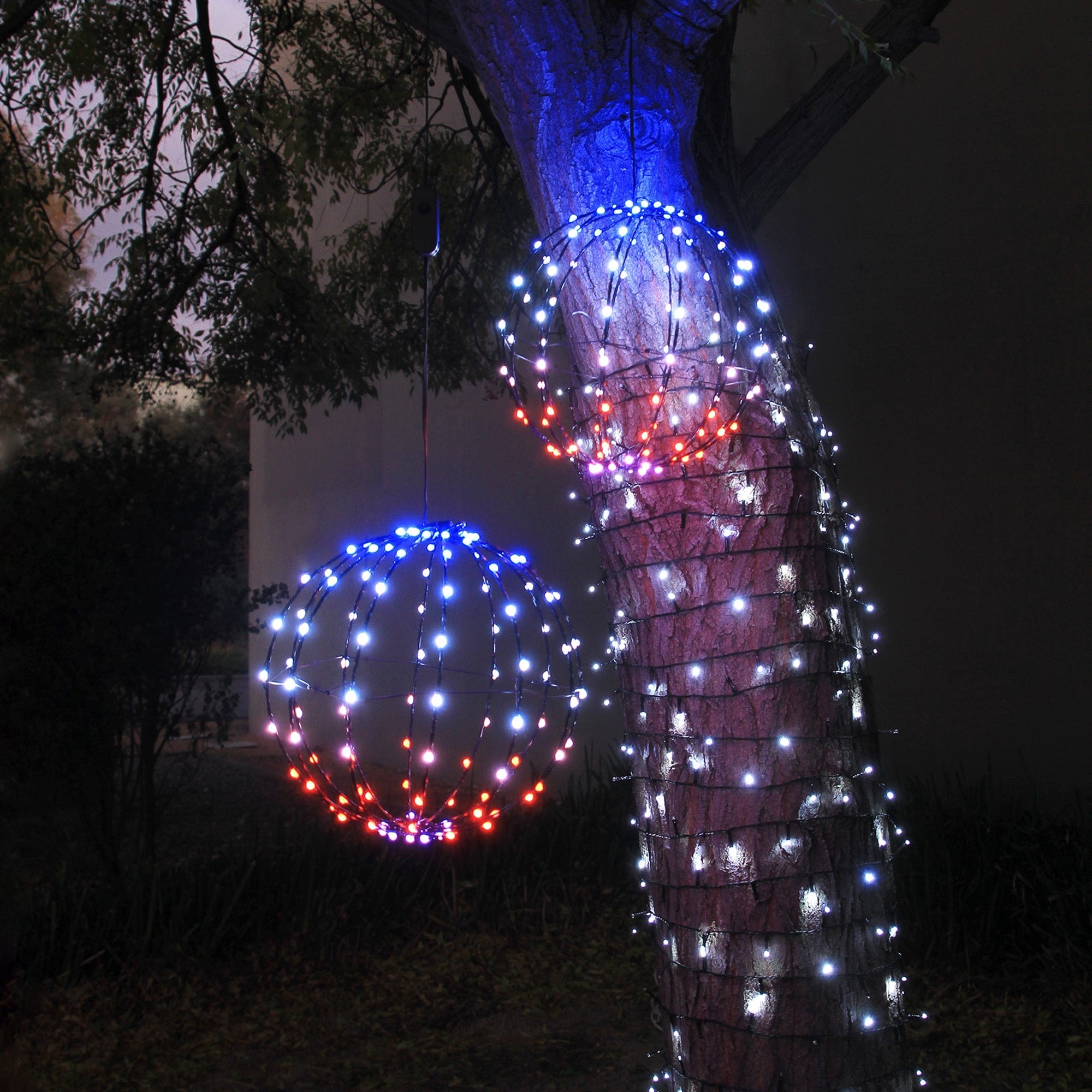 Promo Christmas Figure 30cm RGB Hanging Ball Light LLR003-P