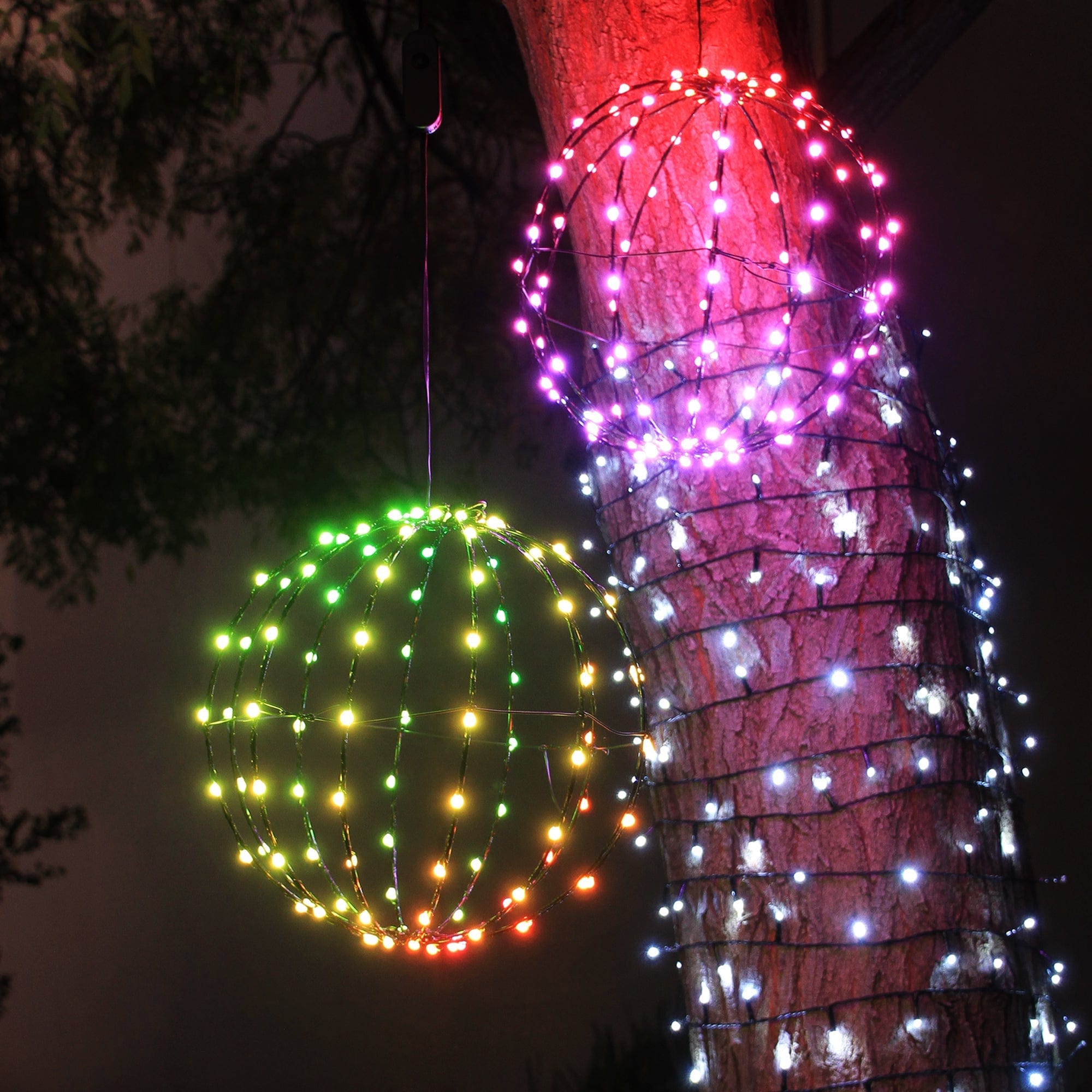 Promo Christmas Figure 30cm RGB Hanging Ball Light LLR003-P