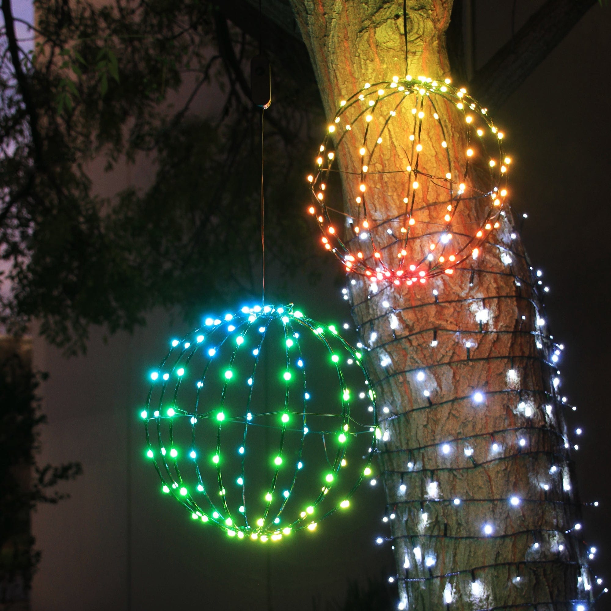 Promo Christmas Figure 30cm RGB Hanging Ball Light LLR003-P