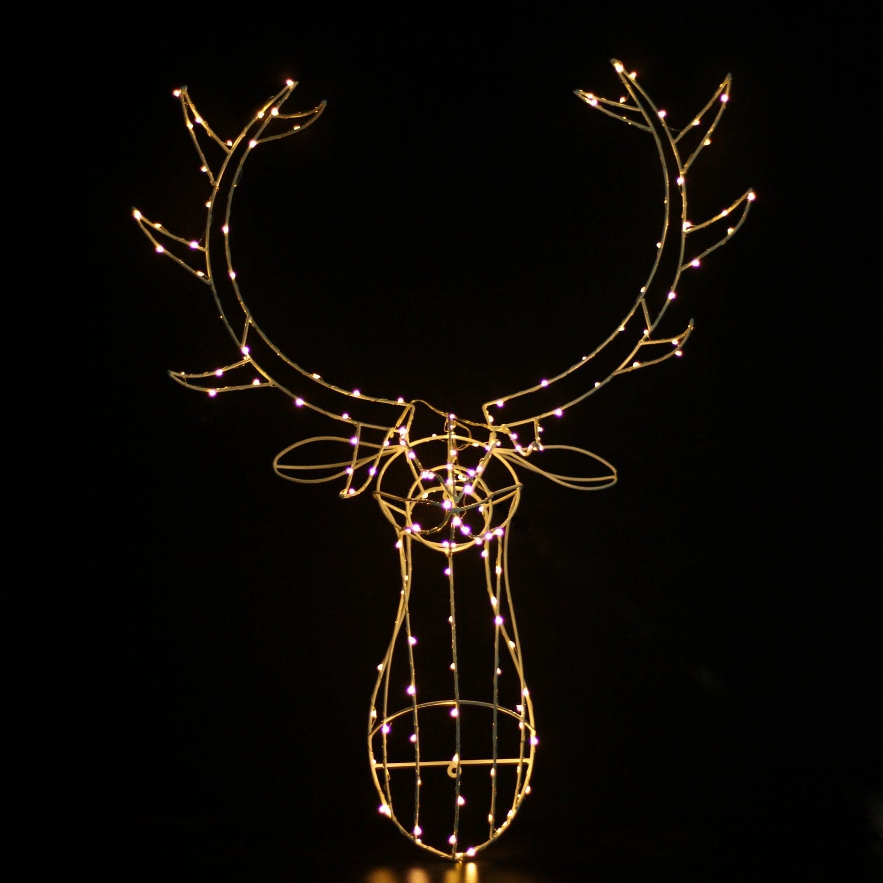 Promo Christmas Figure 3D Hanging Reindeer Head Wall Decor-Dual colour LLOUT04-P