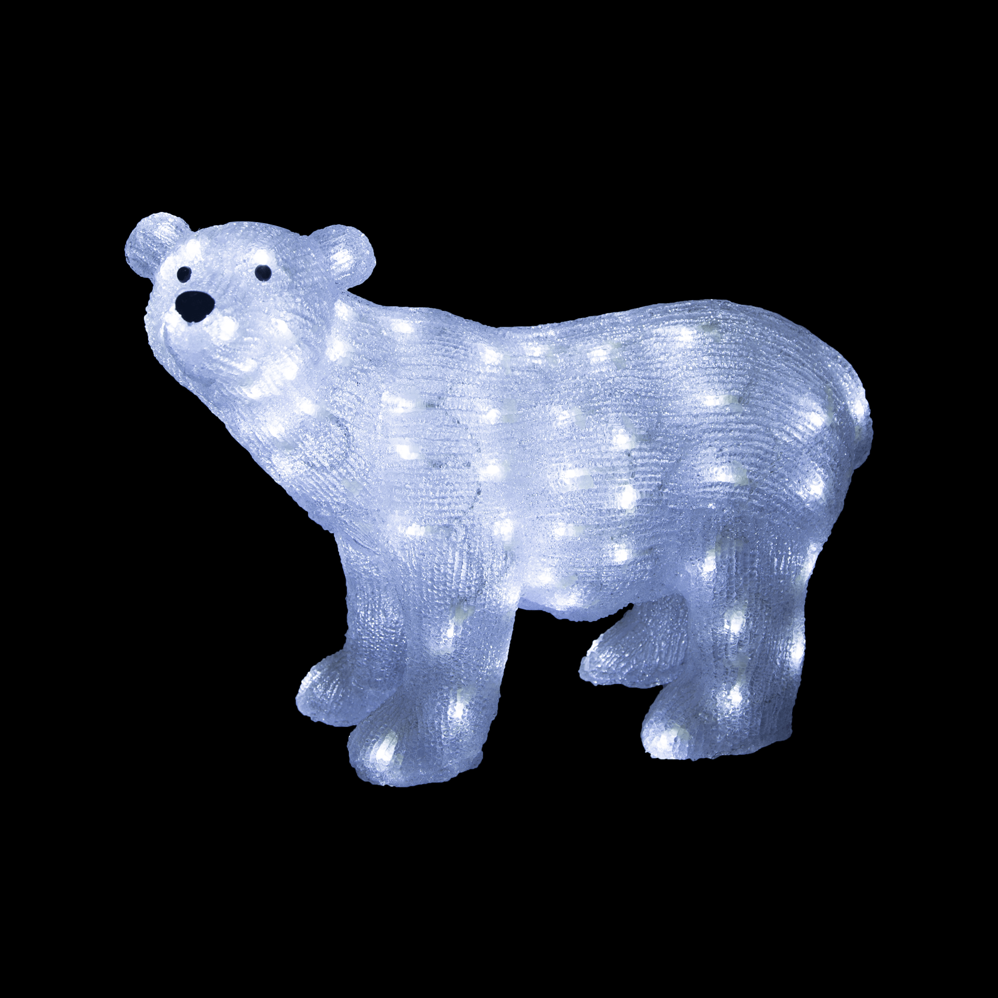 Promo Christmas Figure Acrylic Polar Bear - 2 Sizes - Xmas Decoration