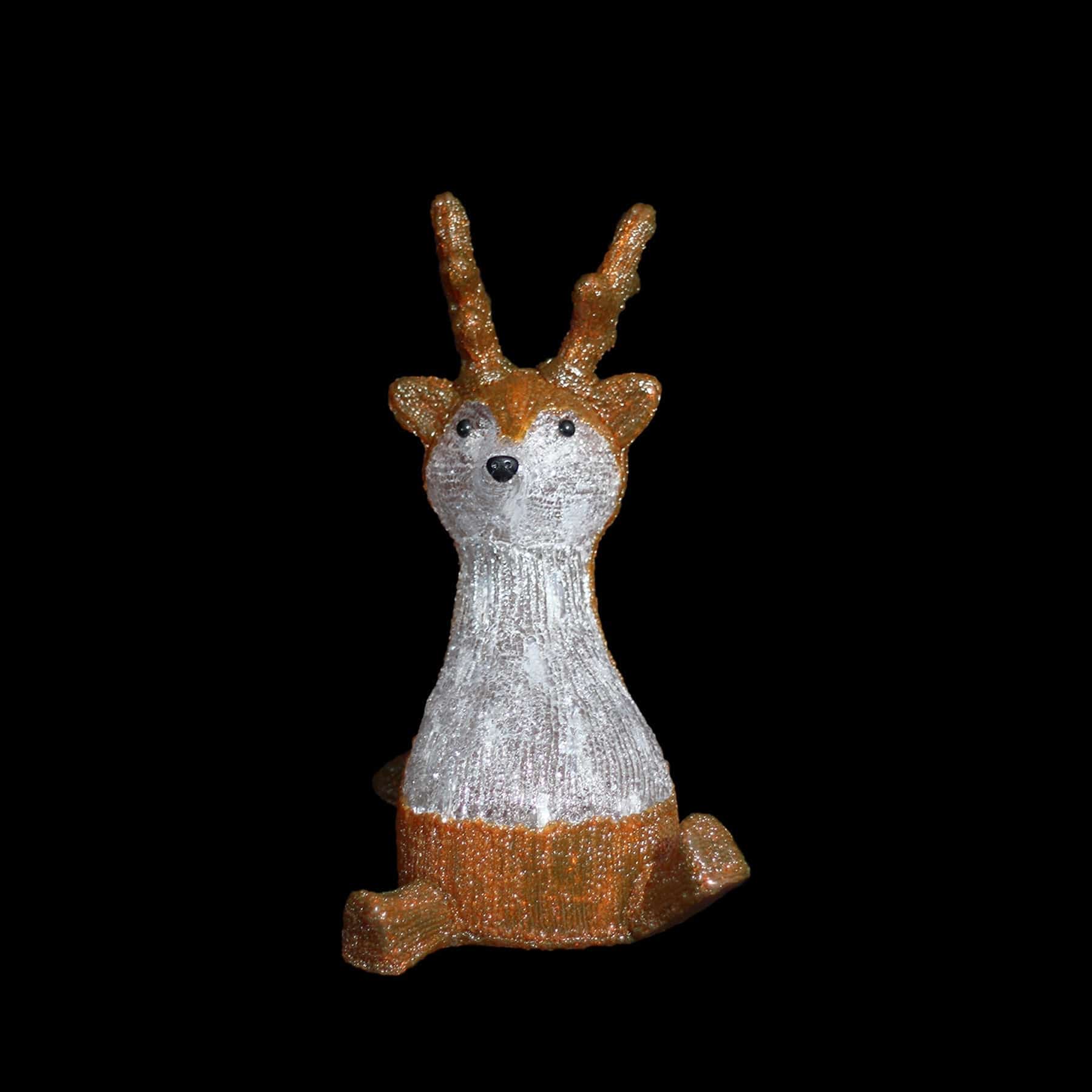 Promo Christmas Figure Acrylic Sitting Cute Reindeer - H40cm ACY023-P
