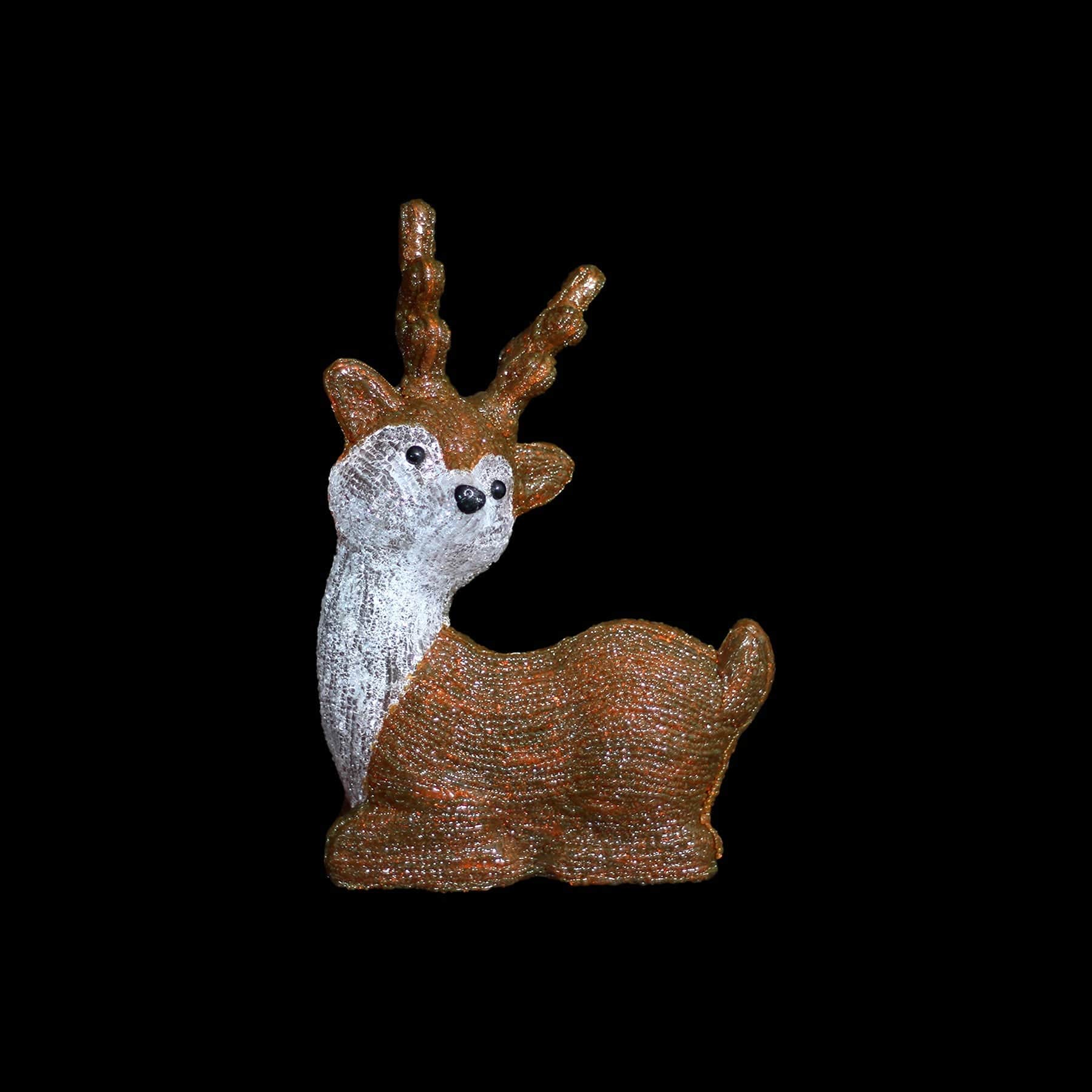 Promo Christmas Figure Acrylic Sitting Cute Reindeer - H40cm ACY024-P