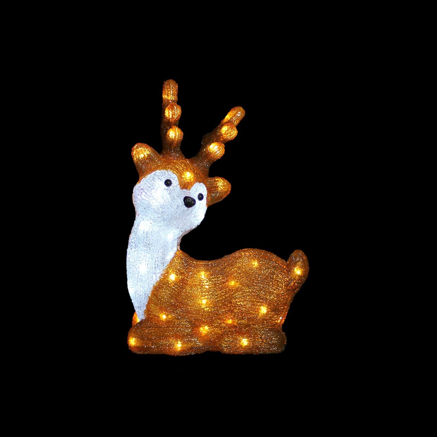 Promo Christmas Figure Acrylic Sitting Cute Reindeer - H40cm ACY024-P