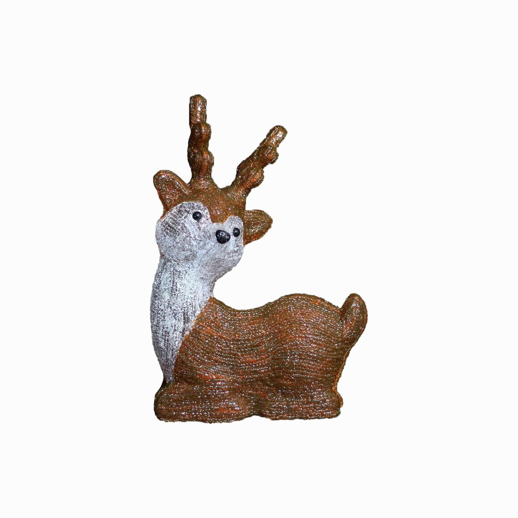 Promo Christmas Figure Acrylic Sitting Cute Reindeer - H40cm ACY024-P