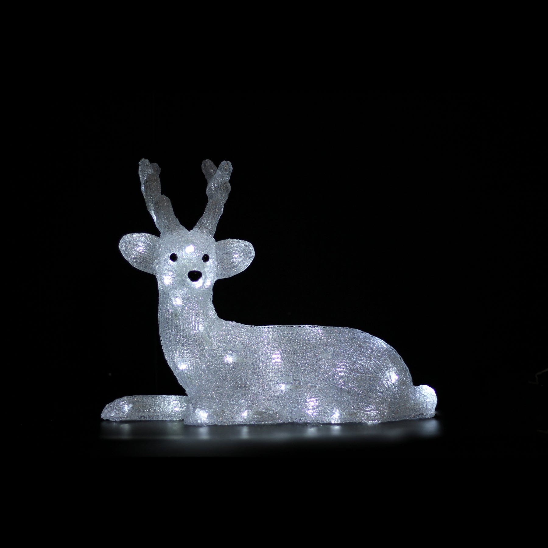 Promo Christmas Figure Acrylic Sitting Reindeer - H46cm ACY020-P