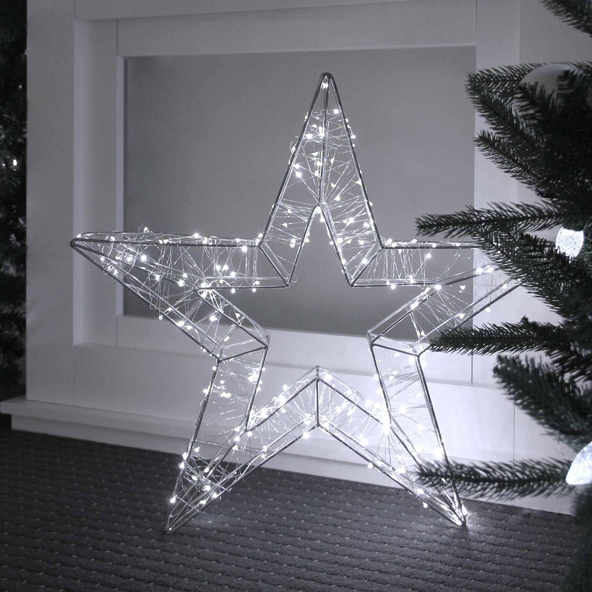 Promo Christmas Figure LED Christmas Star - Dual Colour - 3 Size Options