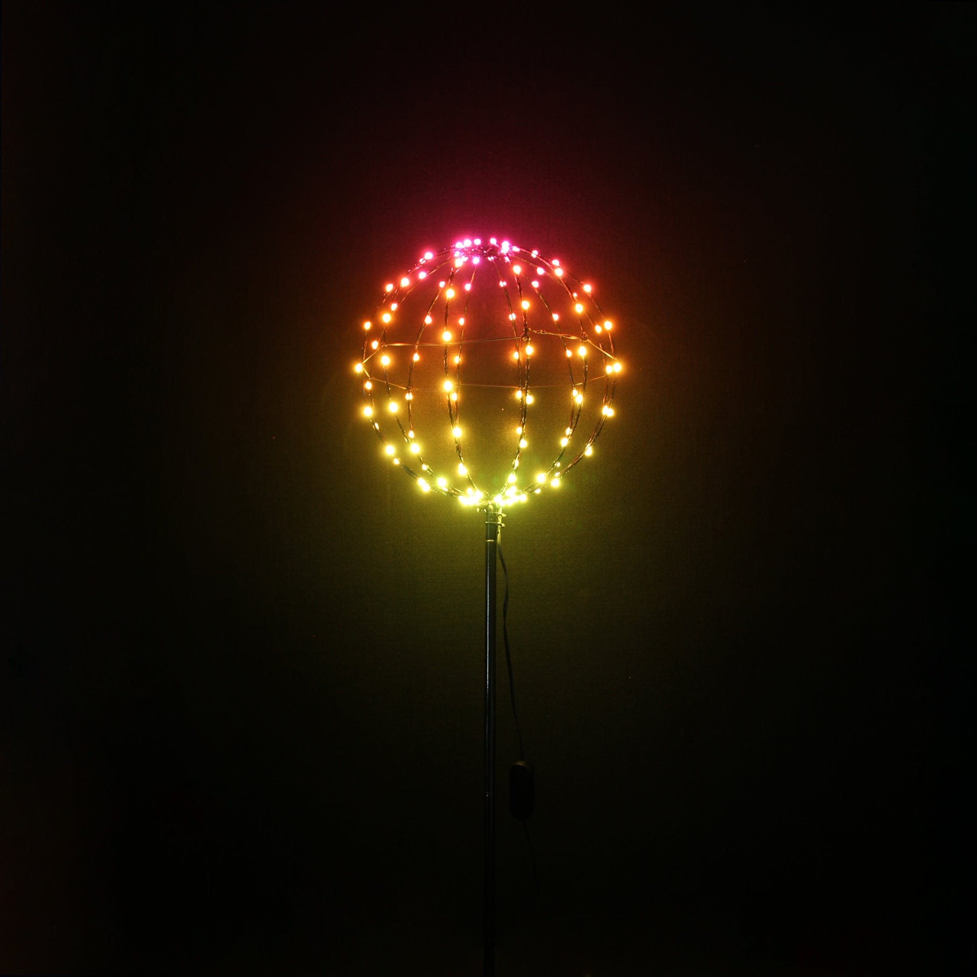 Promo Christmas Path Light 30cm RGB Ball Light with Stick LLR002-P