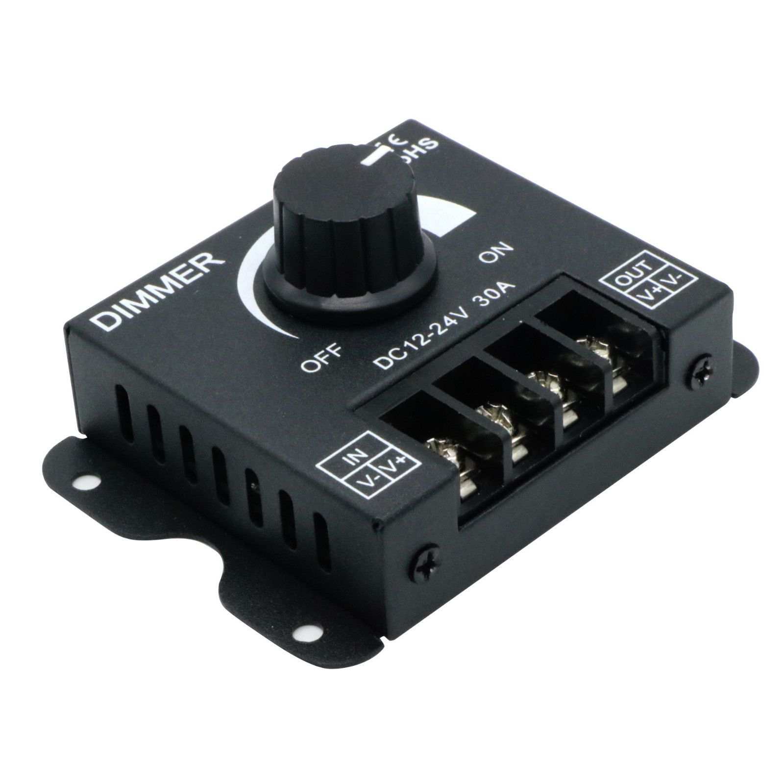 LiquidLEDs Lighting Dimmer PWM Dimming Switch for 12-24 Volt DC LED globes 12-24DIM
