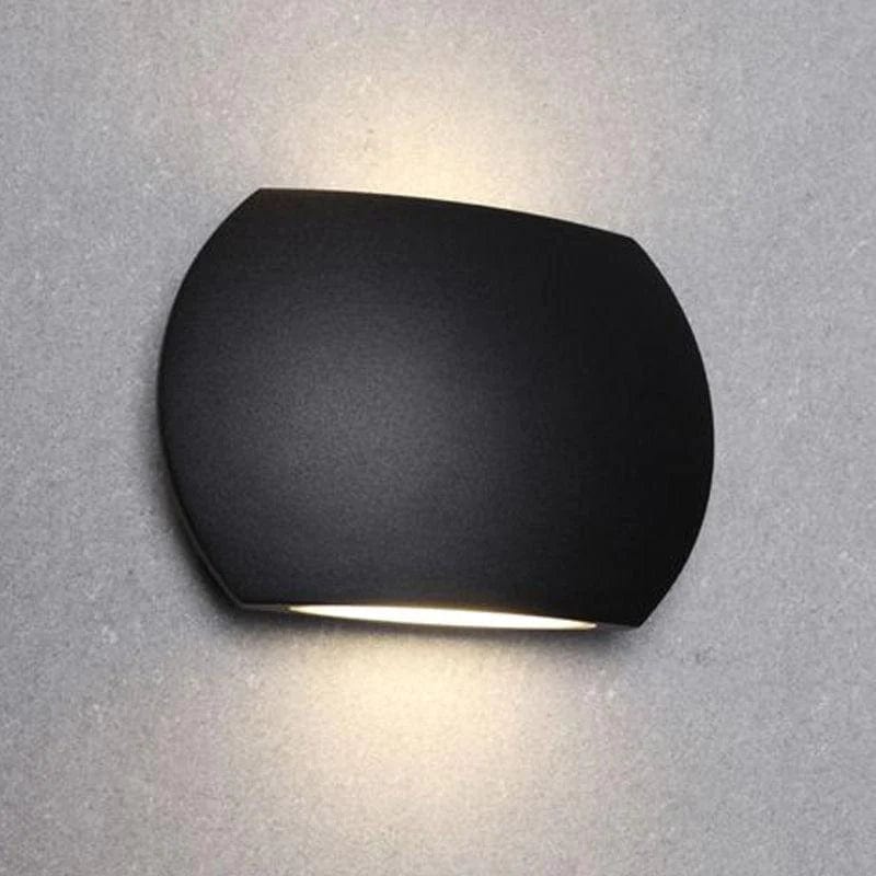 Qzao Exterior Wall Light REMO LARGE 10W LED Curved Up/Down Wall Light REMOQL05