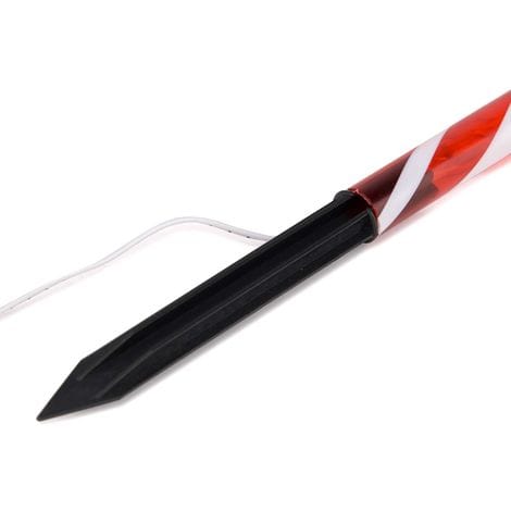 Lexi Lighting Christmas Path Light Set of 4 Solar Power Small Candy Cane - 2 Colour Options