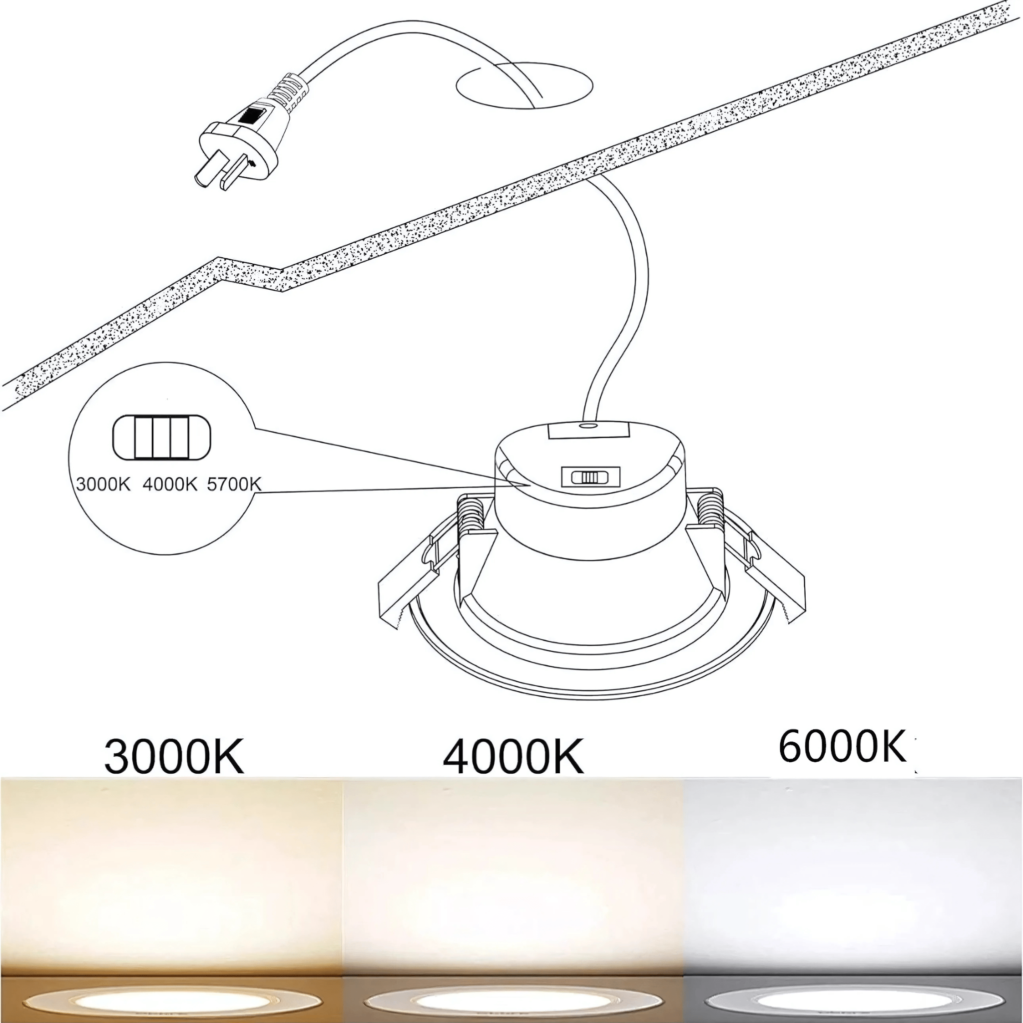Green Earth energy-efficient LED light – warm white glow